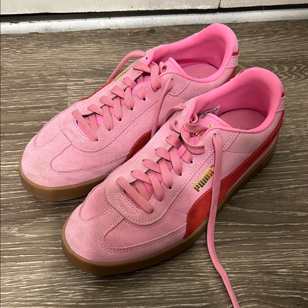 Puma Pink Suede Sneaker